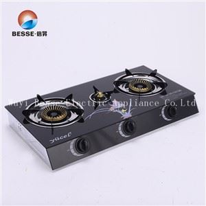 ดีลักซ์โพรเพนก๊าซ 3 เตาเตานิรภัยกระจกอัตโนมัติจุดระเบิด(ZG-3081B)